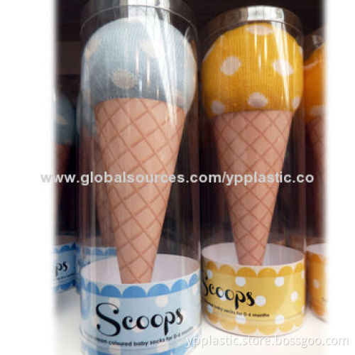 Baby Socks Packaging Tube, Print and Label Services Available, 100% Recyclable Material